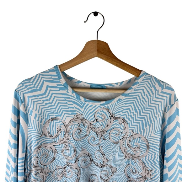 J.McLaughlin Catalina Cloth Geometric Print Top XL - Picture 4 of 7